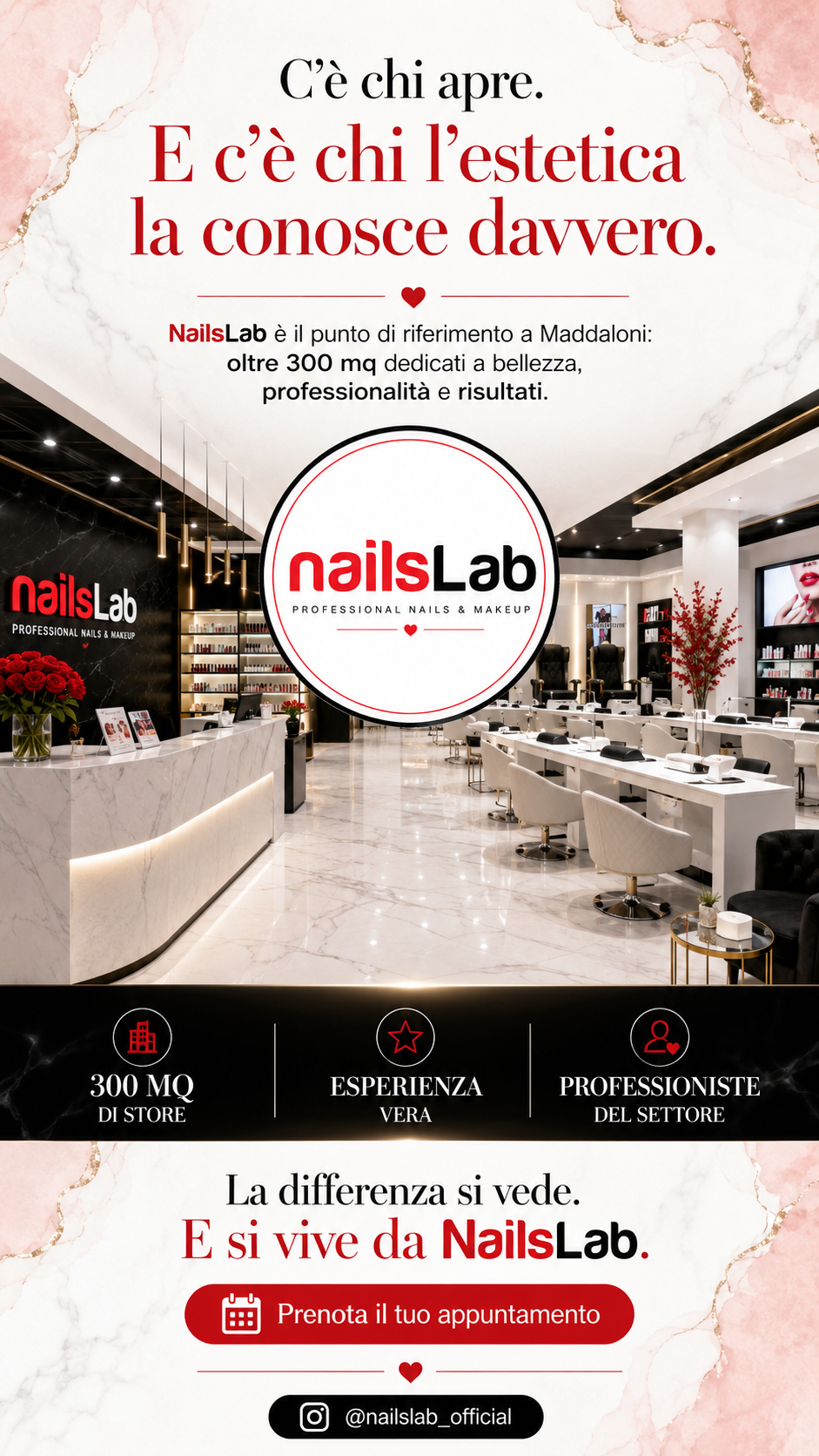 Interno reale di Nails Lab Maddaloni